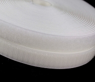 20mm Sew On Velcro 10 Mtr Roll White - Click Image to Close
